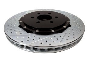 Cadillac CTS-V Brake Rotors (2) - Rear - Baer Brakes - Eradispeed+ Rear SDZ 2-Piece Performance, Slot & Drilled - `04-`07